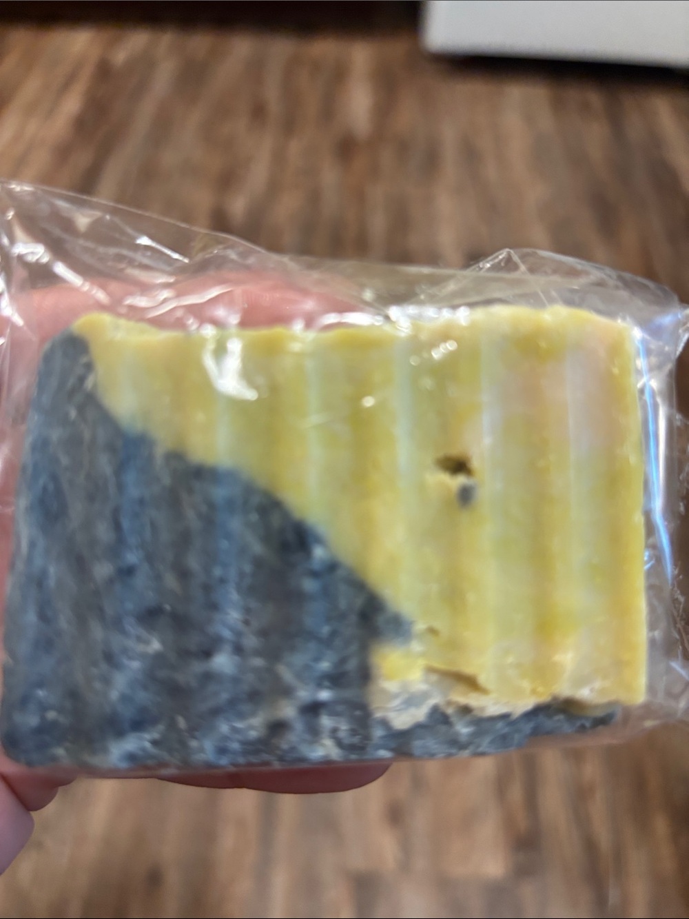 Handmade men’s Bath Soap Bar - Yellow & Gray